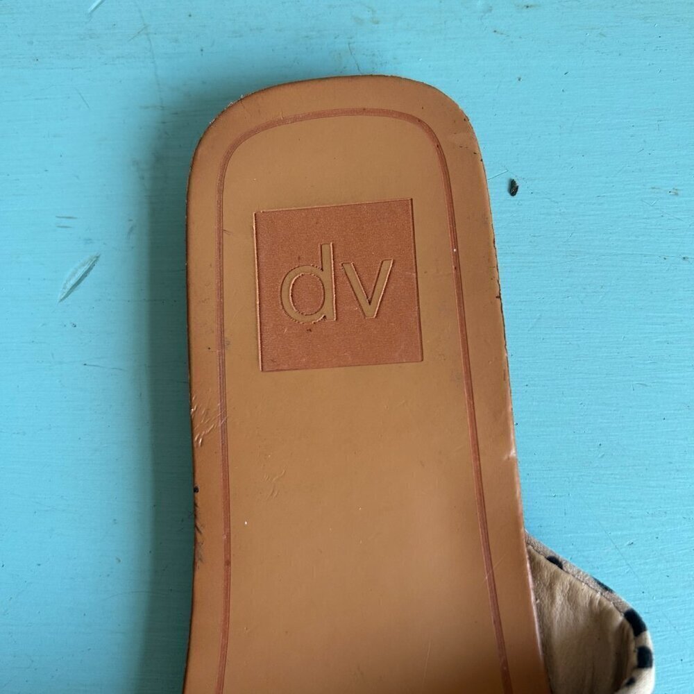 Dolce Vita DV Leopard Print Bryn Asymmetrical Slide Sandals Size 8.5 - Picture 3 of 11